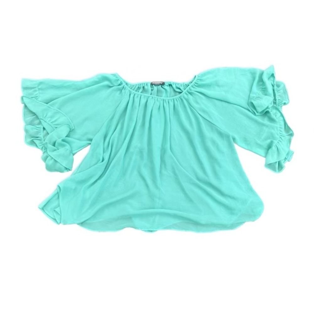 Silky green blouse
